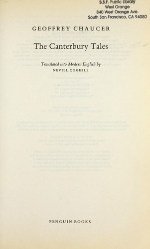 Cover of The Canterbury Tales