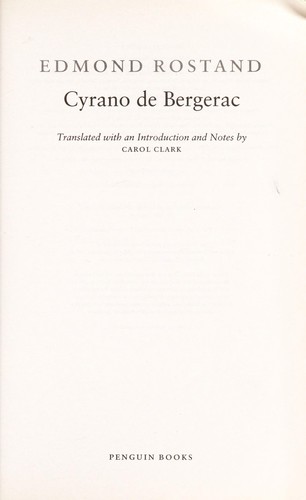 Cover of Cyrano de Bergerac